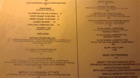homestead restaurant borgata menu.